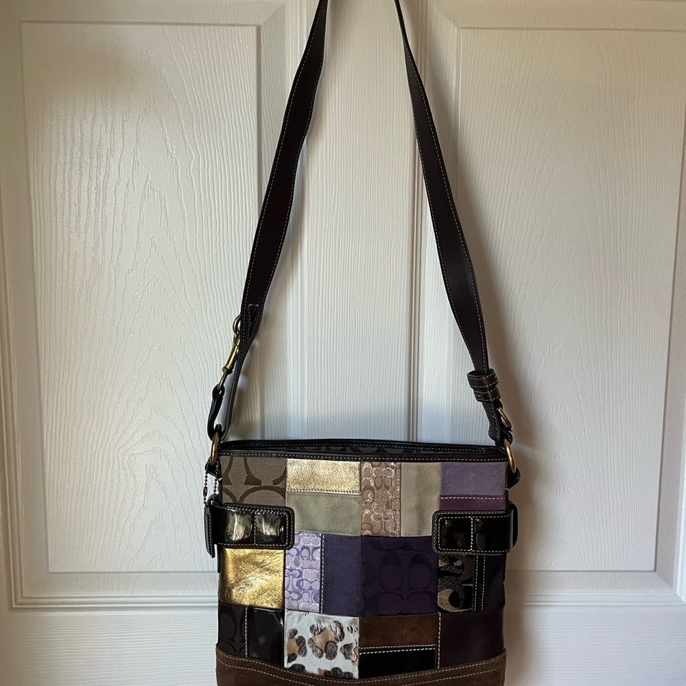 Coach Patchwork Shoulder or Crossbody Bag - Picture 6 of 15